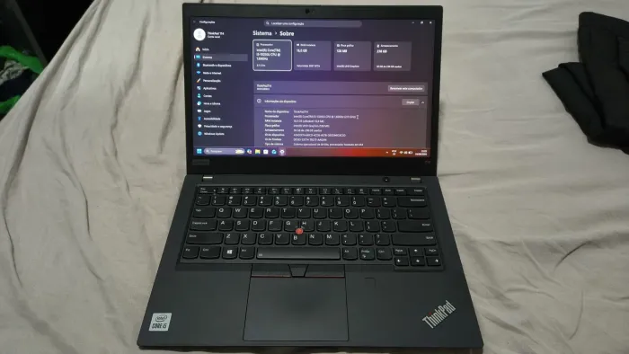 Lenovo trinkpad modelo 20s1s3b00h t14 g1<br><br>Com digital e tela touch