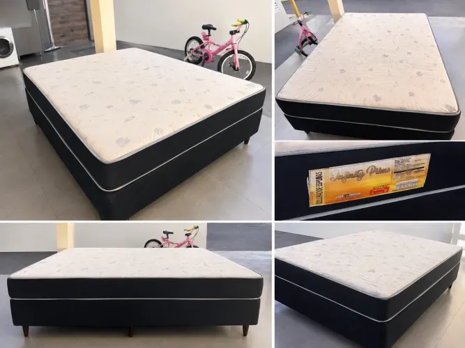 ? CAMA BOX CASAL + COLCHÃO