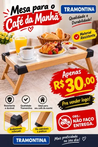 MESA TRAMONTINA PARA CAFÉ DA MANHÃ