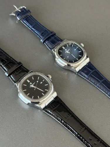Relógio masculino pulseira de couro à prova d?água entrega grátis