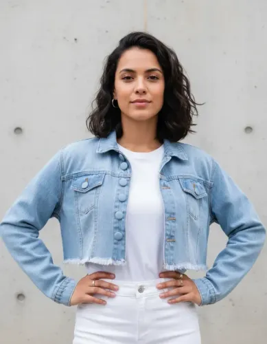 Jaqueta Jens Feminina G veste bem 42,44