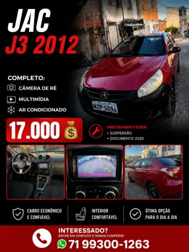 JAC J3 1.4 16V 5P Mec. 2012