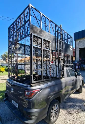 Gaiola de ferro para carga