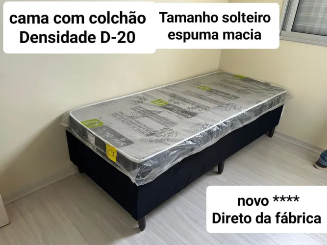 Cama solteiro nova direto da fábrica promoção hoje