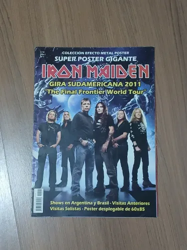 IRON MAIDEN (2011) Revista Súper Pôster Gigante + Pôster 60x85cm - Edição Nº 1