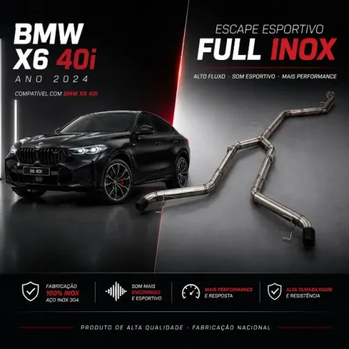 Escape X6 40i Full Inox Esportivo Plug and Play Auto Luxo Som Esportivo Mais Performance