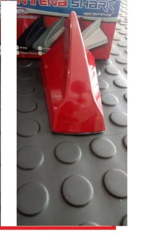 Antena Barbatana Shark Tubarão c sinal radio cores vermelho preto Fosco Prata branco yebwe