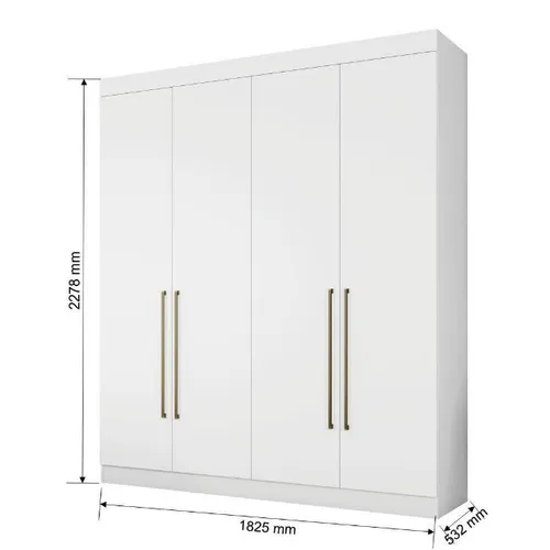 Guarda Roupas Itaguara 100% MDF 4 Portas e 3 Gavetas *novo na caixa