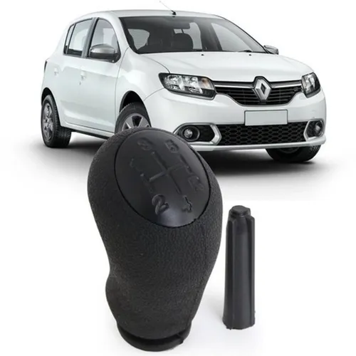 Bola Manopla Cambio +Bucha Logan Sandero Duster Fluence - Fácil instalação