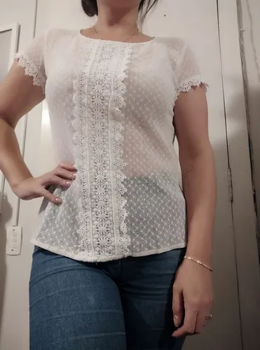 Blusa renda zara G
