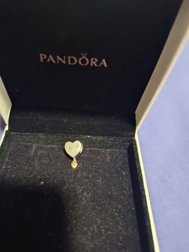 Pingente Pandora Coração com Pedra