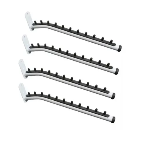 12 Rt Arara Parede Preto 40cm Para Cabides - Menor Preço.