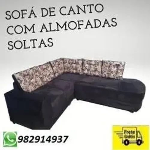 Belíssimo Sofá de canto Com Almofadas Soltas , entrega imediata !