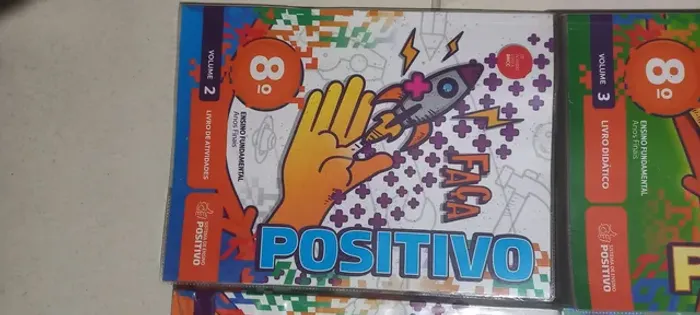 4 livros Positivo 8° ano Ensino fundamental