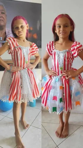 Vestido festa junina estilo Bailarina