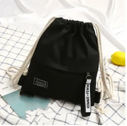 Mochila de lona multifuncional unissex