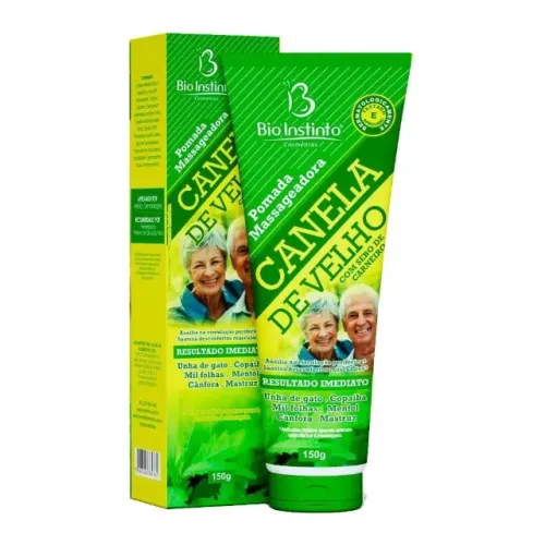 Pomada Massageadora Canela De Velho C/ Sebo De Carneiro 150g - Bio Instinto