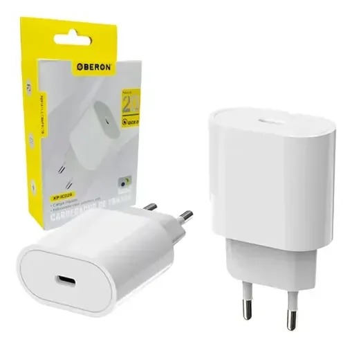 Tomada Carregador Usb C Para iPhone Samsung Bivolt Novo 20w Rápido Turbo Novo