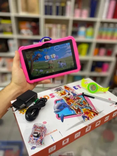 Tablet infantil com jogos