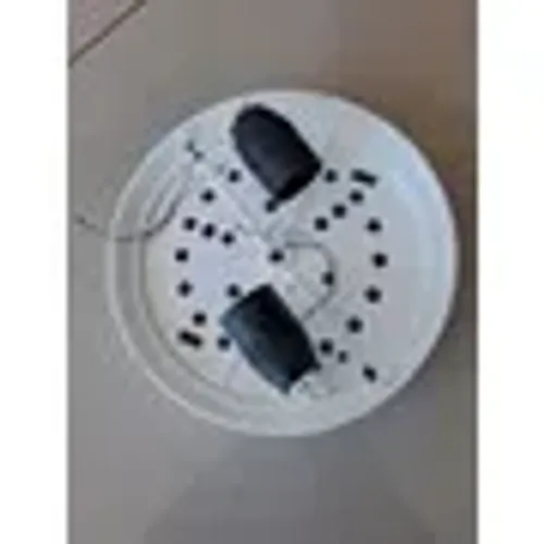 Plafon Ventilador Teto Arge Cosmos Solar branco com 2 bocais