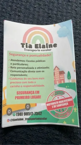 Transporte Escolar da tia Elainee