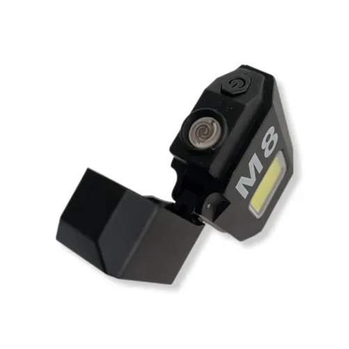Isqueiro c/ lanterna Elétrico USB C Recarregável M8. De Laranjeiras p/ Brasil