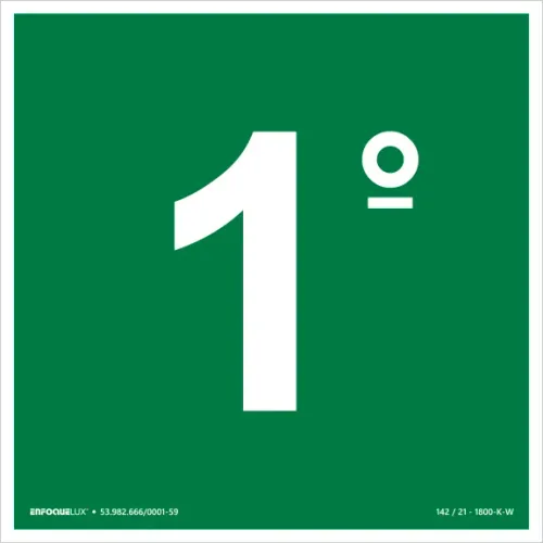 Placas de Sinalização de Andar Indicado - Segurança e Identificação