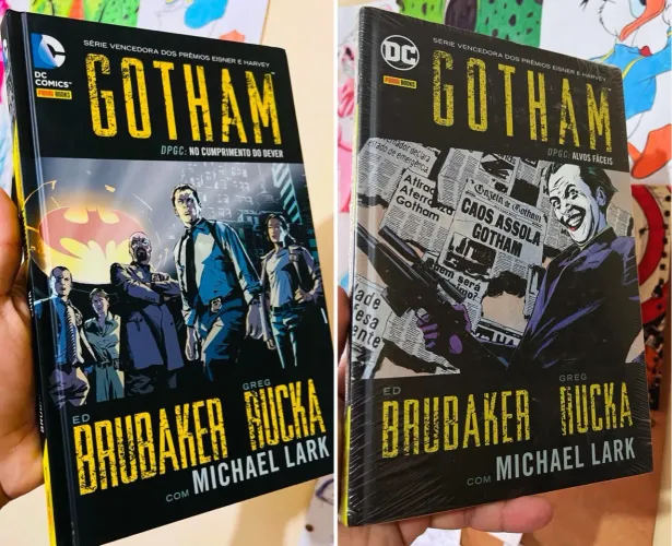 Gotham DPGC no cumprimento do dever e alvos faceis vol 1 e 2, capa dura.