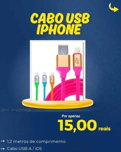 Cabo USB para iPhone