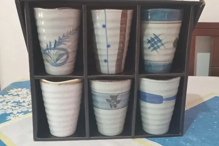 KIT DE COPOS DE CERÂMICA CHINESA