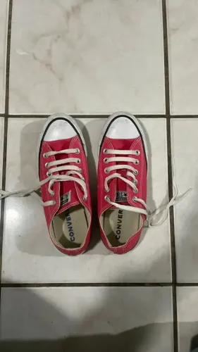All star cano baixo rosa