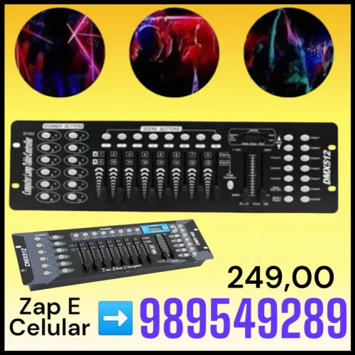 Mesa controladora de iluminação profissional DMX512