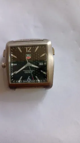 Relógio Tag Heuer Professional Golf aço quadrado