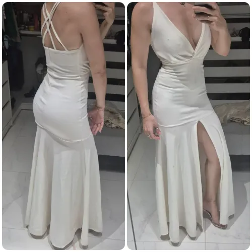 Vestido longo branco