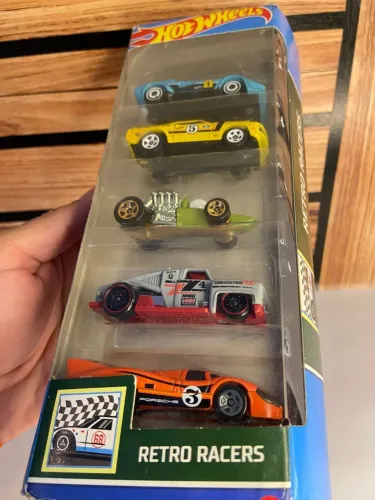 Pack 5 Carrinhos Hot Wheels - Retro Racers