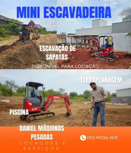 Mini escavadeira