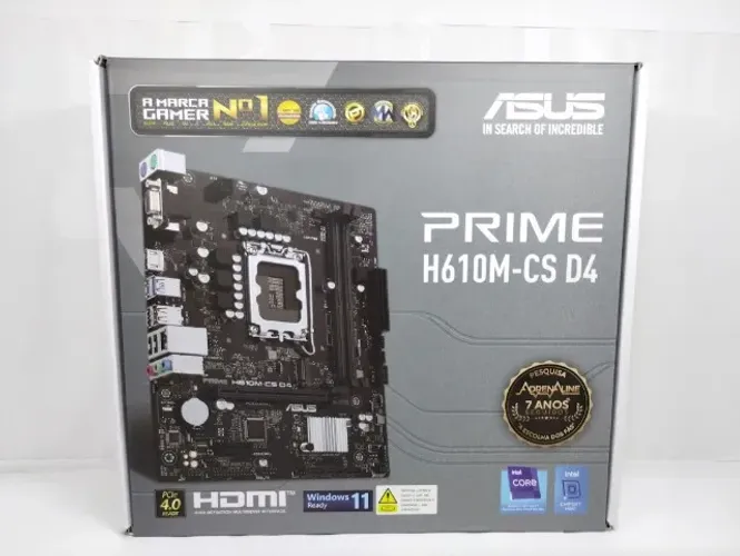 Caixa Vazia placa mãe: Asus h610m cs d4