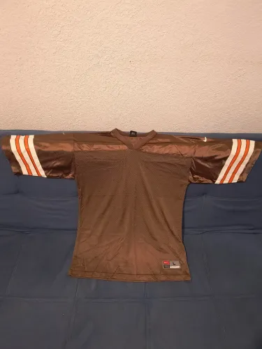 Cleveland Browns Blank Football NFL Nike Jersey Large LG mens