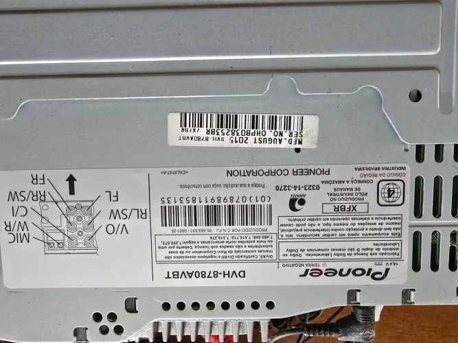Som automotivo Pioneer DVH-8780AVBT