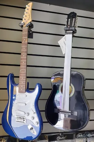 KIT Violão acústico Vogga aço + Guitarra Condor Eletrica Strato Basic 