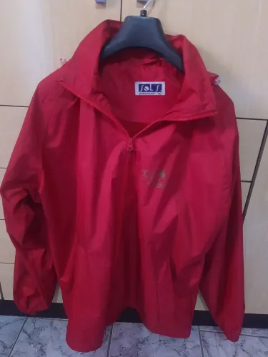 Jaqueta Corta Vento SOLS Hurricane XL Vermelha