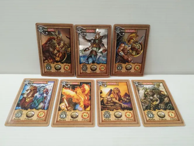 7 Cards Mythomania Elma Chips 2008 (impecáveis coleção)