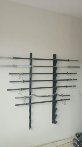 Barras Musculação Com Suporte De Parede