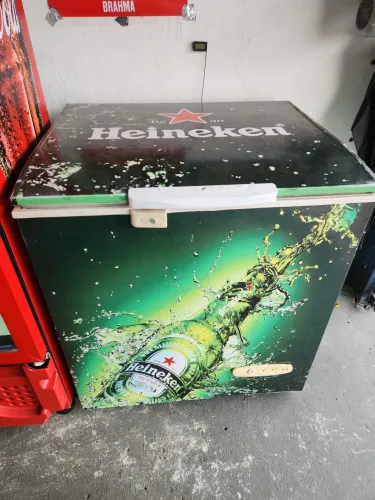 Freezer horizontal Heineken 210 litros. Leia adescriçã!!!.