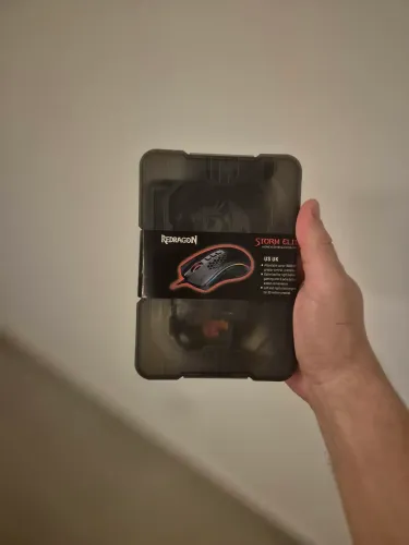 <br>Mouse Gamer Redragon Storm Elite, RGB, 16000 DPI, 8 Botões, Preto - M98