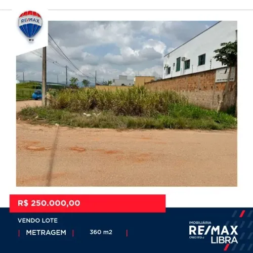 IMOBILIÁRIA LIBRA VENDE LOTE