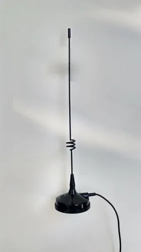Antena Aquário GM-1007 GSM 900MHz - Conector N - Base Magnética - Novo