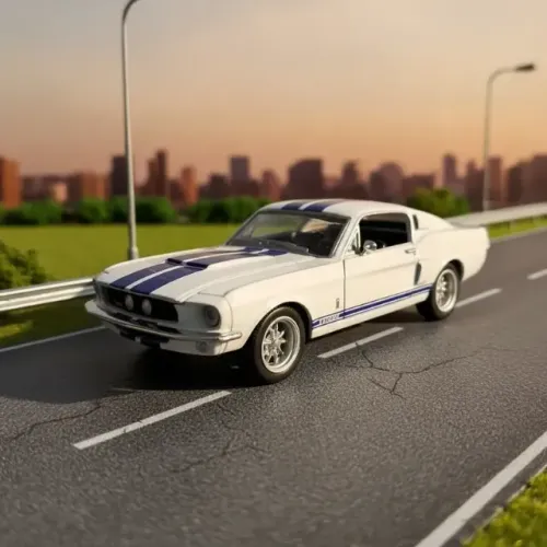 Carrinho de Brinquedo Mustang Shelby GT-500 1967 Fricção