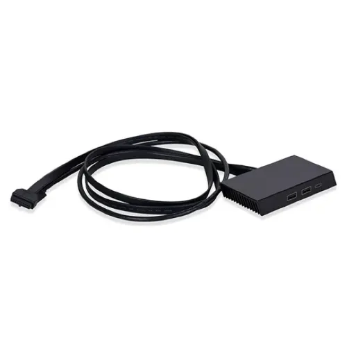 Kit Frontal I/O Lian Li O11DE-3 X Para Gabinete O11 Dynamic EVO, Preto, O11DE-3 X