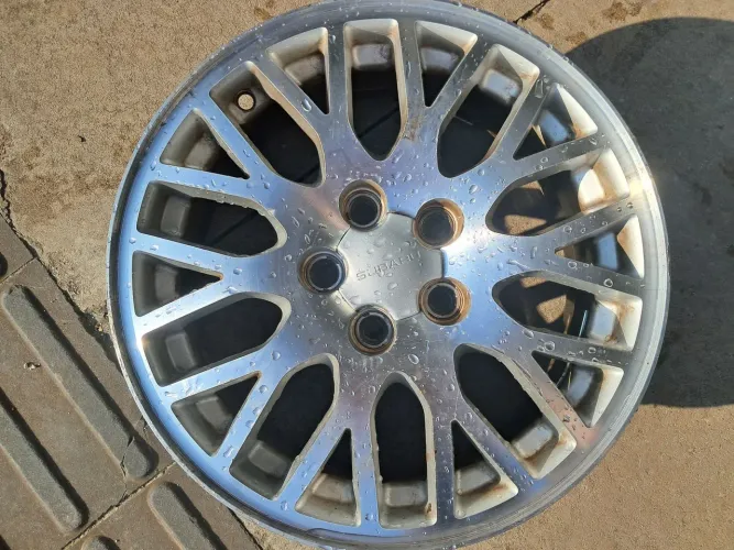 Rodas de liga leve Subaru - Original aro 15 prata com diamantado 5x100 reforçada 